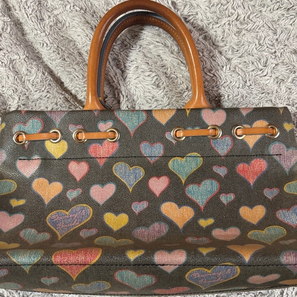 Dooney & Bourke Multicolor Heart Print Bag - Picture 6 of 8
